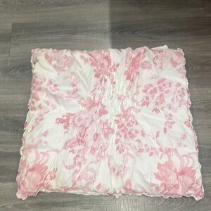 LoveShackFancy Smocked Garden Damask Euro Pillow